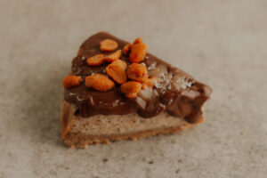 Cheesecake Nutella y cacahuete + caramelo salado