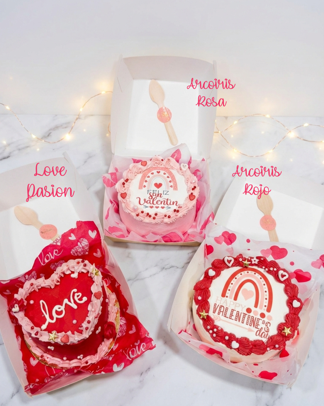 🍥Bento Cakes de San Valentín